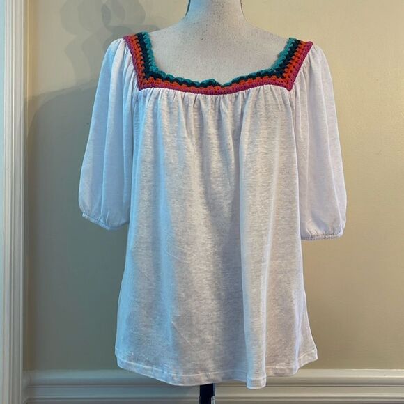 Boden Crocheted Trim Top  - NEW! - Picture 1 of 9